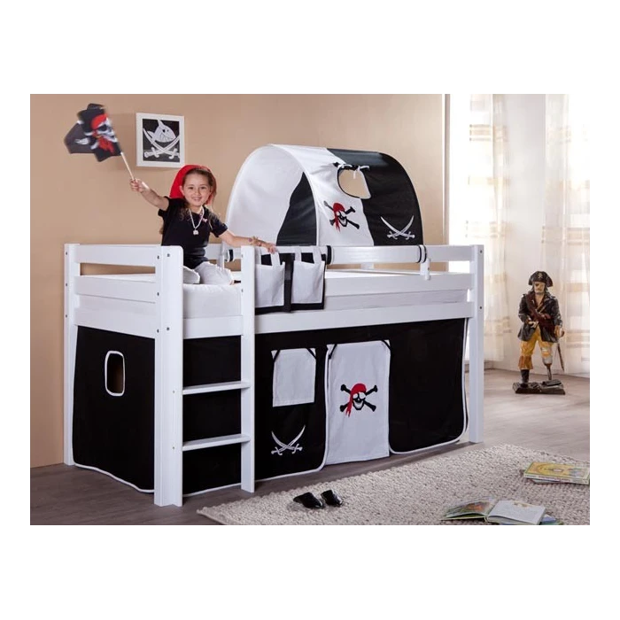 Cama alta infantil piratas
