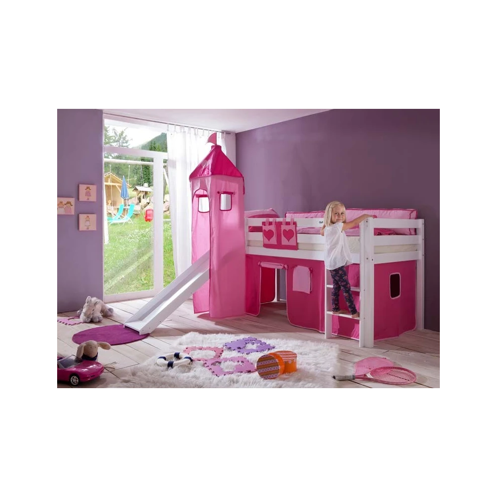 Cama semi alta niños