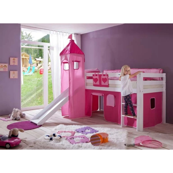 Cama semi alta niños