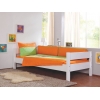 Ropa de cama verde y naranja