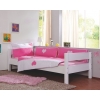 Ropa de cama con corazones blancos y rosas