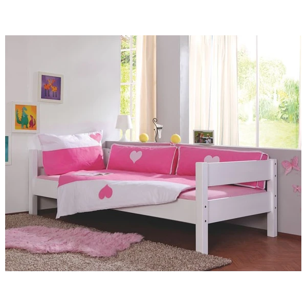 Cama individual madera blanca