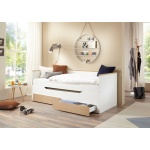 Cama doble con cajones