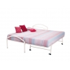 Cama metálica blanca