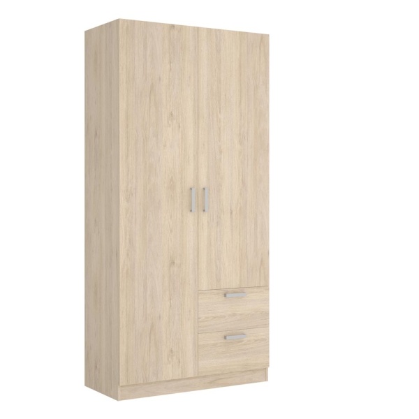 kledingkast 2 deuren en 2 lades