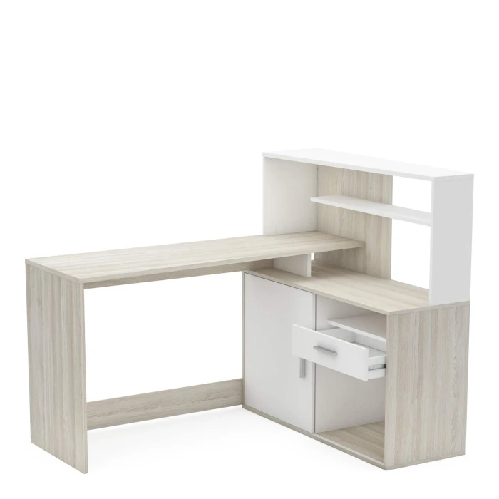 Bureau met boekenplank en lade