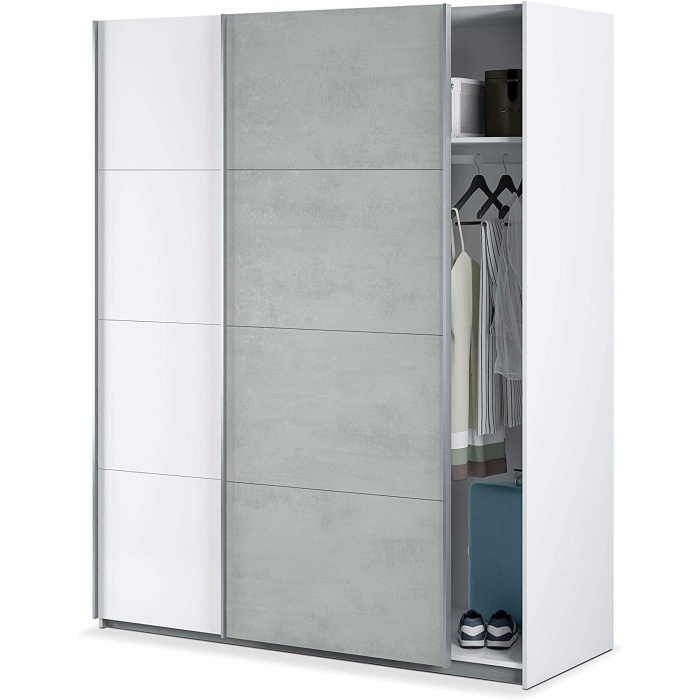  Tweekleurige kledingkast