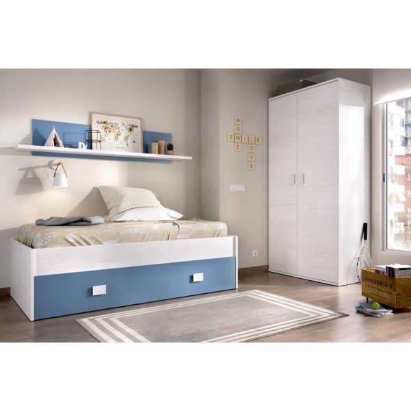 onderschuifbed met plank