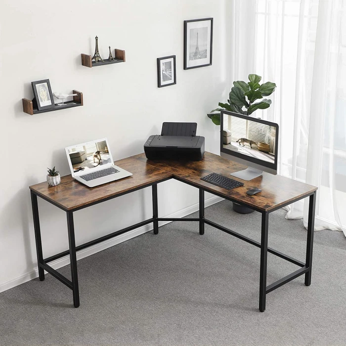 Vasagle L-vormig bureau
