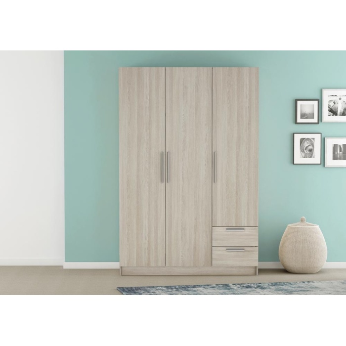 Kast met 3 deuren en 2 laden