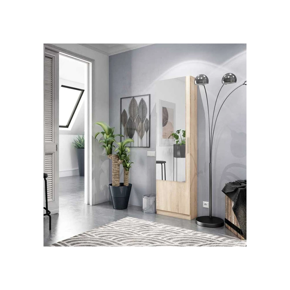 schoenenrek met spiegel