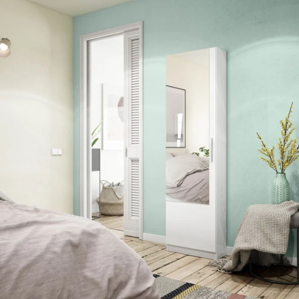 schoenenrek met spiegel