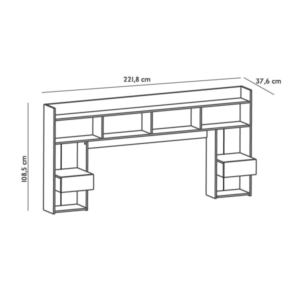 Hoofdbord kleine tafels