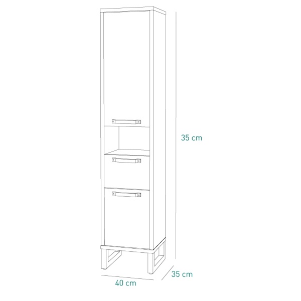Badkamerkolom Met Lade