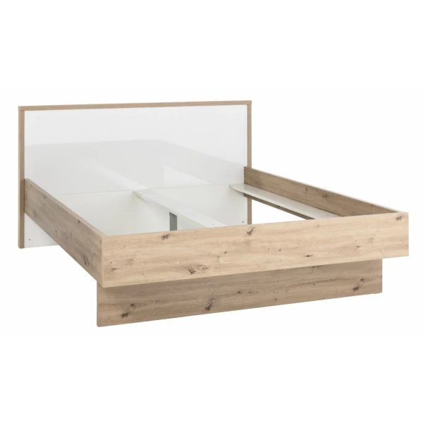 Tweepersoonsbed met hoofdeinde