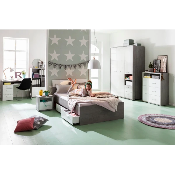 Eenpersoonsbed met laden