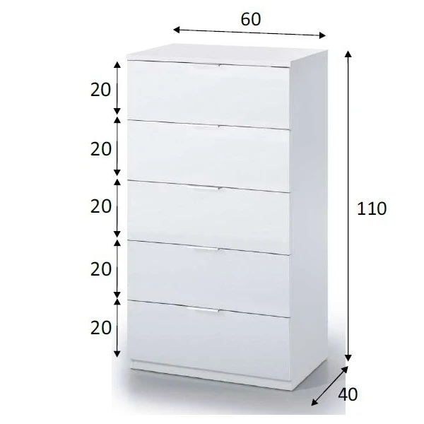 Ladekast met 5 laden
