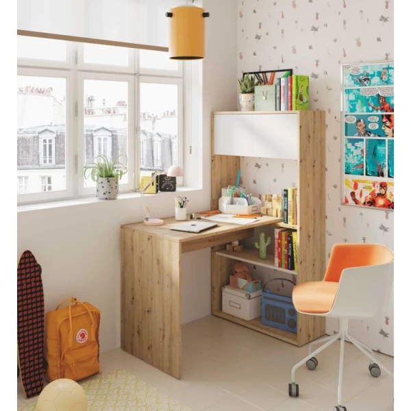 Bureau Met boekenplank geïntegreerd