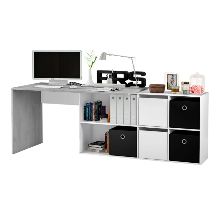 Omkeerbaar bureau met module