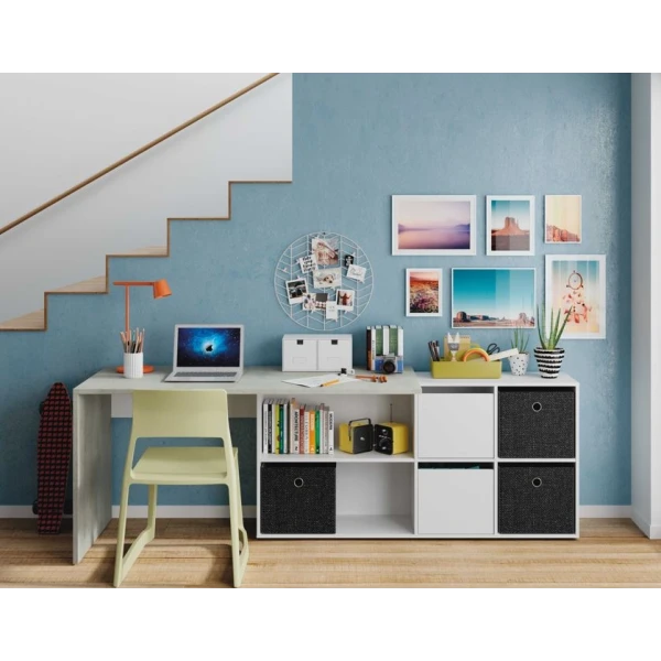 Omkeerbaar bureau met module