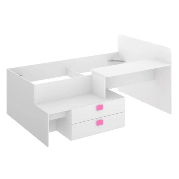 CAMA COMPACTA JUVENIL CON ESCRITORIO Y CAJONES DALILA