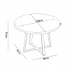 Tafel in natuurlijke kleur