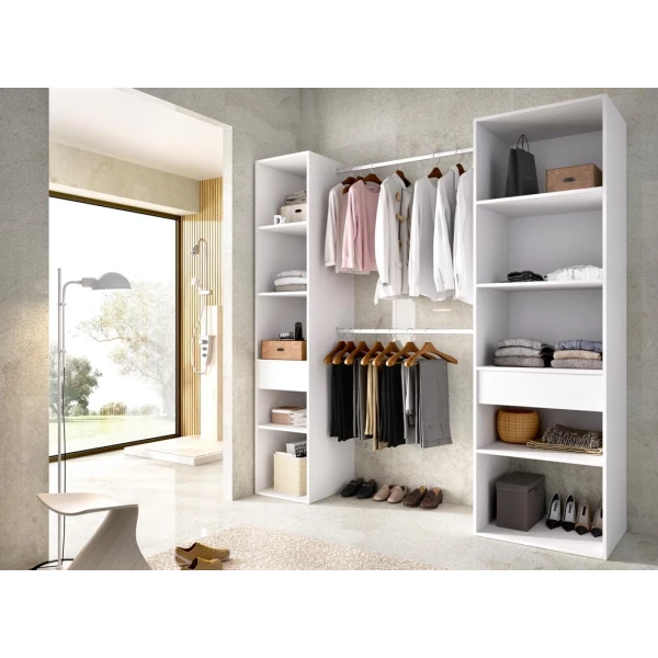 VESTIDOR ABIERTO CON BARRAS Y CAJONES TIVES