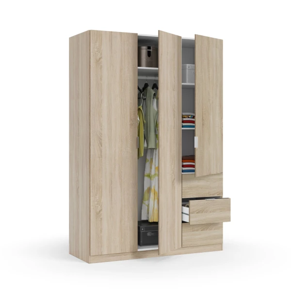 ARMARIO 3 PUERTAS Y CAJONES ANDROMEDA 