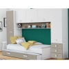 BED MET OVERBRUGGINGSGARDEROBE AREN
