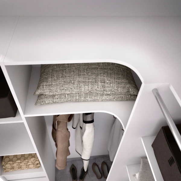 L-vormige inloopkast