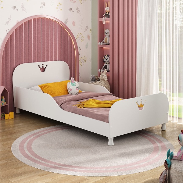 Prinsessen kinderbed met kroon