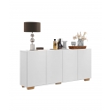 DRESSOIR 4 DEUREN WIT AMATISTA