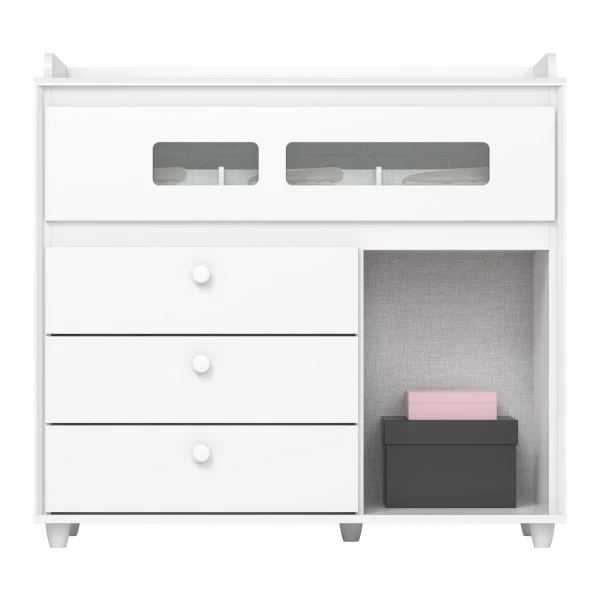 COMODA INFANTIL CON CAMBIADOR CELESTE