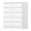 WITTE COMMODE 5 LADEN MINT