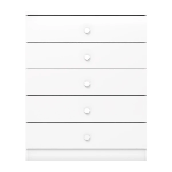 CÓMODA BLANCA 5 CAJONES MINT