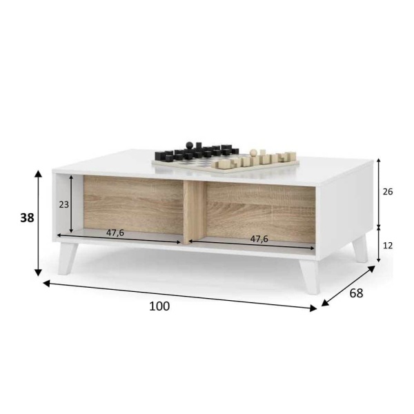 Mesa elevable nórdica