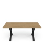 Industriële Eettafel met Metalen Poten Cross Vicawu