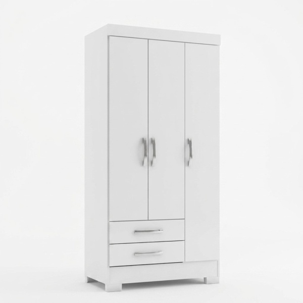 Kleine kledingkast van 80 cm met laden en planken, kleine kasten, kapstokkasten, jeugdkasten