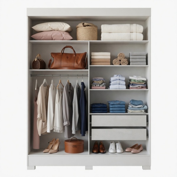 Interieur kledingkast met lades Bayron met planken, kledingstang en lades