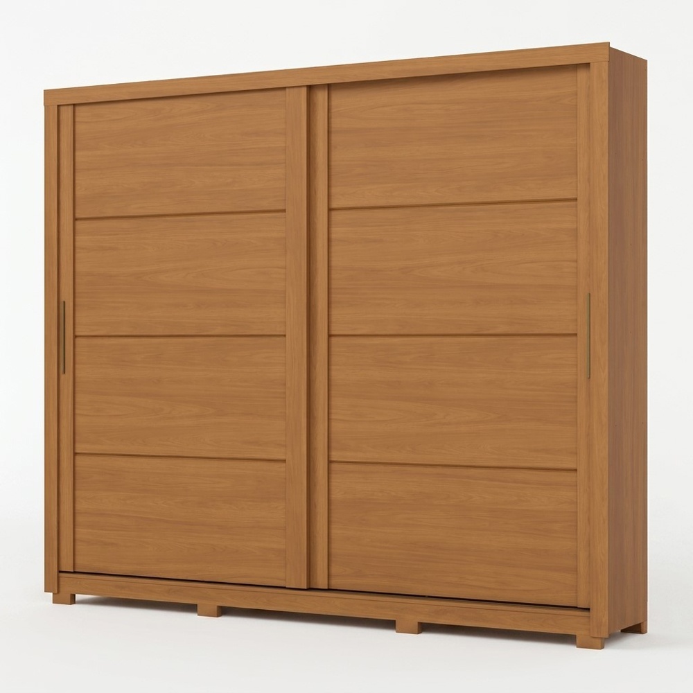 Rufus kledingkast met schuifdeuren in hout, minimalistisch design en grote capaciteit